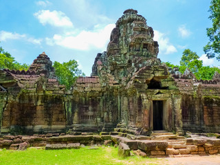 Fototapeta na wymiar Prea Khan temple in Angkor area, Siem Reap, Cambodia