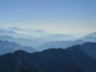 Beautiful landscape in Hehuanshan East Peak Trail