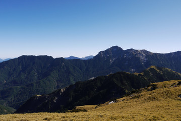 Beautiful landscape in Hehuan East Peak Trail