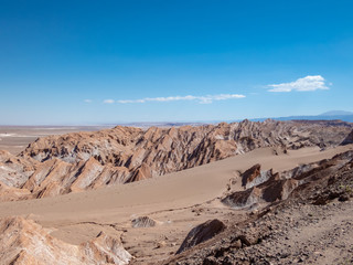 Landscapes around the Valley of the Moon in San Pedro de Atacama