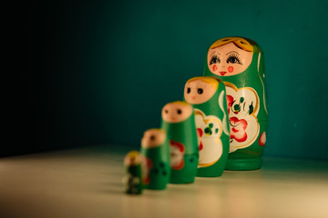 mamushkas lined up from least to greatest