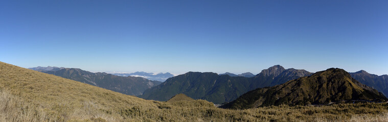 Beautiful landscape in Hehuanshan Main Peak Trail