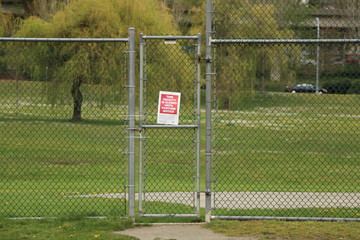 Closed park because sports suck