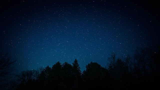Dark Night Time Lapse with Stars