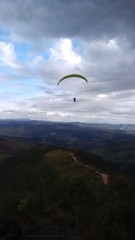 paraglider in the mountains