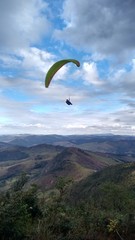 paraglider in the sky
