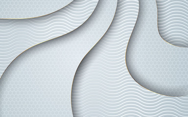 abstract background white and grey color with line golden