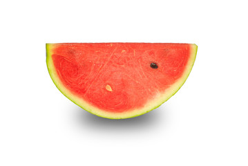 Fototapeta na wymiar Sliced watermelon, isolated on a white background
