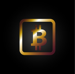 bitcoin graphic design vector art