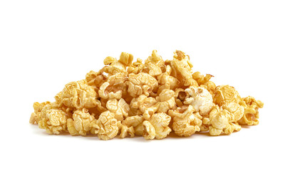Popcorn isolated on white background