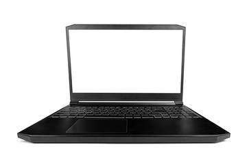 computer laptop isolated on white background ,include clipping path