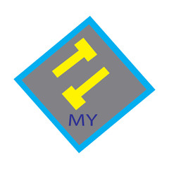 Obraz premium letter TT logo simple color design vector