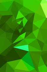 Obraz na płótnie Canvas Vivid light Green vector Low poly crystal background. design pattern illustration