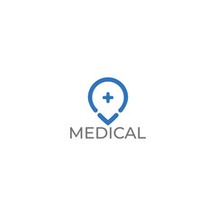 Medical pharmacy logo design template.