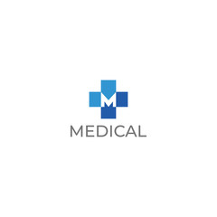 Medical pharmacy logo design template.