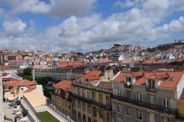Fototapeta na wymiar A view over Lisbon In Portugal