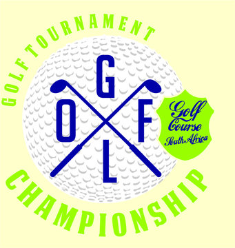 Golf sport graphic design vector art