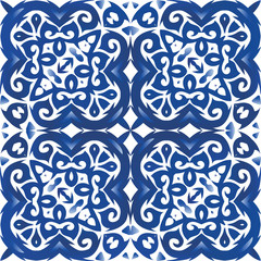 Antique azulejo tiles patchwork.