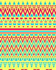 ethnic pattern print and embroidery graphic design vector art