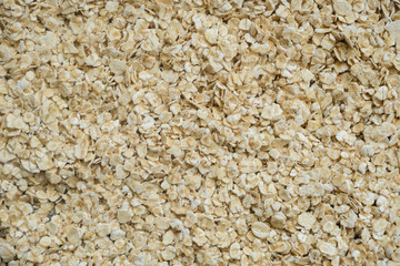 Fine grain oatmeal close up.Concept of healthy eating.