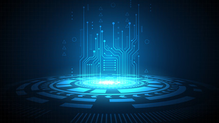 Fototapeta na wymiar hi-tech digital data connection system