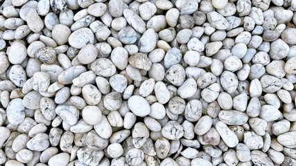background of white pebble stones