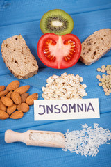 Best natural food containing melatonin and tryptophan. Healthy sleep