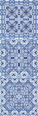 Portuguese ornamental azulejo ceramic.