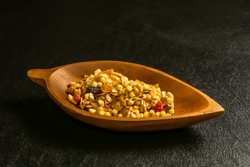 シリアルとミルク　 Cornflakes and milk