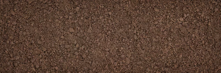 Fotobehang soil texture closeup, ground surface as background © dmitr1ch