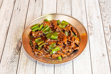 Beef dish with peppers