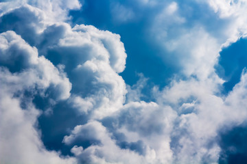 white light on soft dust cloudy in overcast blue sky