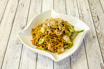 Delicious noodle dish with yakisoba