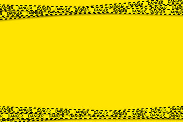 黄色と黒の工事中 立入禁止ペイントコンクリート背景素材テクスチャ Wall Mural Rrice