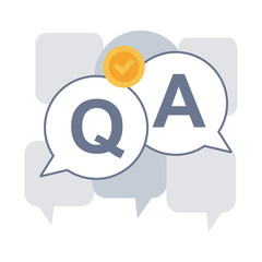 Question & answer bubble chat