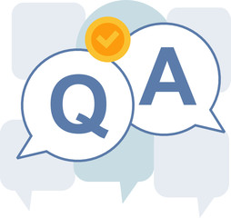 Questin & Answer Bubble Chat