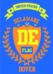 delaware printing and embroidery graphic design vector art