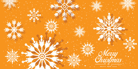 Christmas snowflakes background