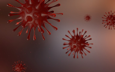 An outbreak occurs in Wuhan, China. 3d virus.