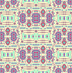 ethnic pattern print and embroidery graphic design vector art