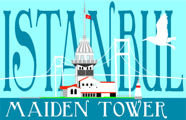 istanbul city print embroidery graphic design vector art