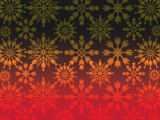 Christmas seamless pattern with snowflakes. Vector holiday texture
