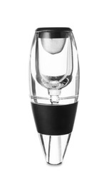 Wine aerator on white background