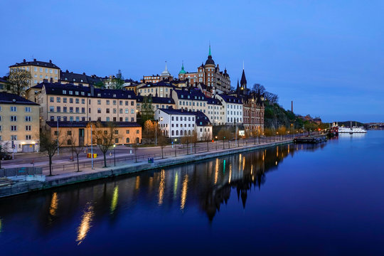 Stockholm, Sweden  Mariaberget at dawn on the island of Sodermalm
