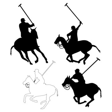 polo sports print and embroidery graphic design vector art