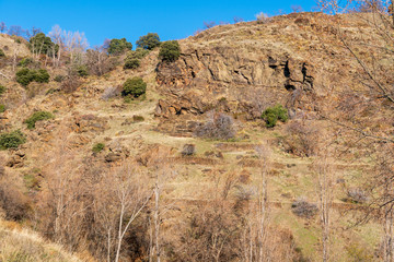 Mountainous landscape in the Alpujarra (Spain)