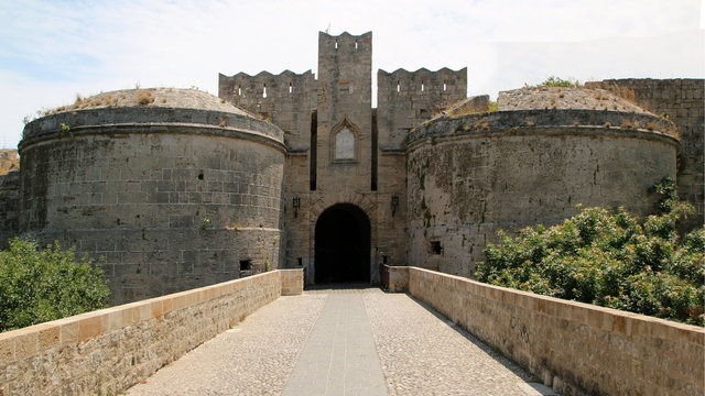 Gate d'Amboise, fortifications of Rhodes, Rhodes Fortress, Old Town of Rhodes
