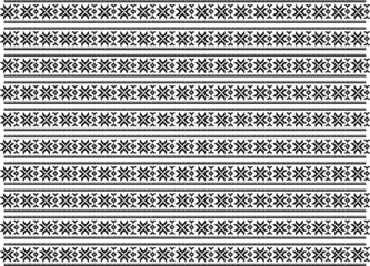 ethnic pattern print and embroidery graphic design vector art