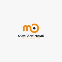 Letter MO logo design vector. Monogram M illustration design. Technology letter vector icon,