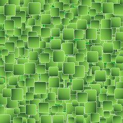 Square green background
